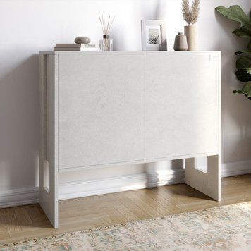 Комод-1 з 2 дверима LION Нобу 90х34х80 см Бетон Style (LION-042259) LION-042259 фото