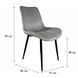 Стілець PM-008 Perfect Home Сірий (PFH-092083) PFH-092083 фото 12