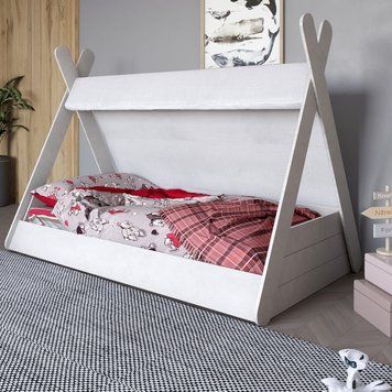 Дитяче ліжко з балдахіном LION Інді Бетон Style (LION-041430) LION-041430 фото