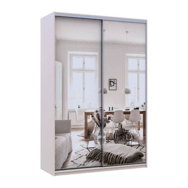 Шафа-купе Doros Сіті Лайт Кашемір 2 дзеркала 150х45х225 (80736362) DRS-011799 фото